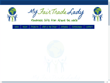 Tablet Screenshot of myfairtradelady.com
